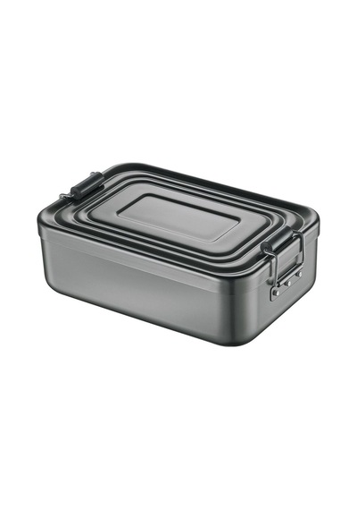 Kuchenprofi Küçük Lunchbox 18x5,5x12 Cm, Gri, Ayraçlı Ve Sızdırmaz Kapaklı Saklama Kapları Antrasit