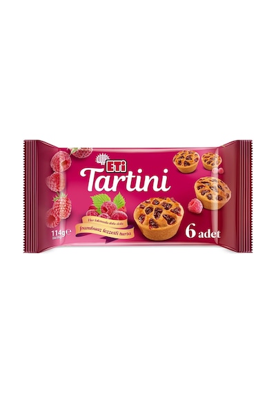 Eti Tartini Frambuazlı Turta 114 G X 14 Adet .