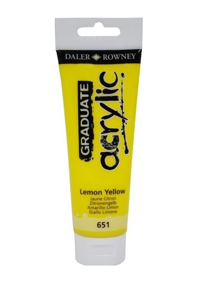 GRADUATE ACRYLIC 120ML LEMON YELLOW