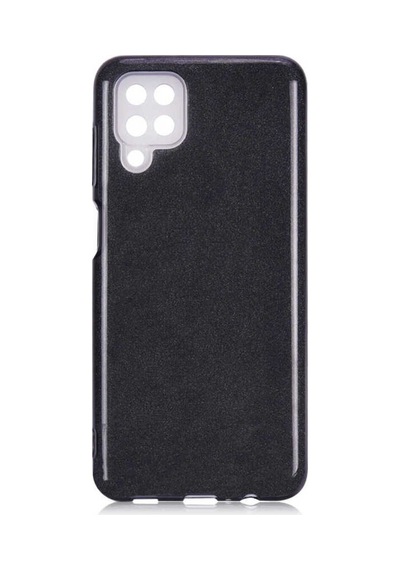 Samsung Uyumlu Galaxy A12 Kılıf Zore Shining Silikon Siyah