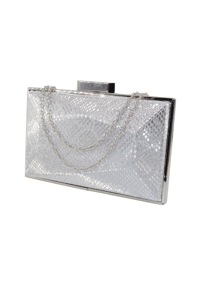 Keeba Gümüş Abiye Çanta. Snake Desenli. Silver Abiye Çanta. Gümüş Abiye Gece Çantası. Portföy Cultc Çanta. Gümüş