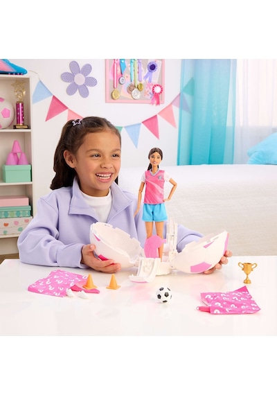 Jmk20 Barbie Futbolcu Bebek Ve Aksesuarları Team Barbıe Roll N Reveal