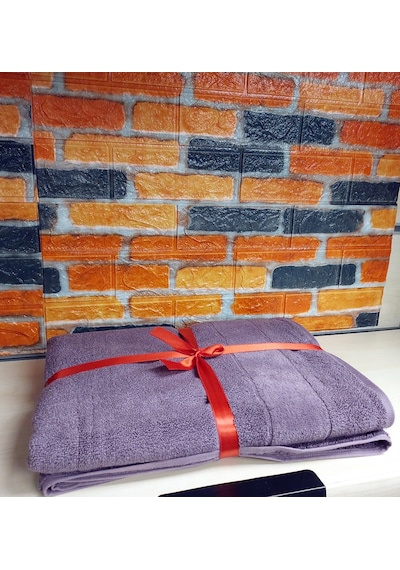 Özdilek Svv Border Kalın ve Süper Emici Yeni Seri Banyo Havlusu 76x147 - Orchid Orkide Lilası Lila