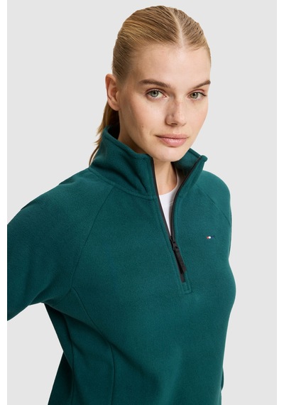 U.S. Polo Assn. Kadın Yeşil Yarım Fermuarlı Sweatshirt 50329013-vr060 Eden Green