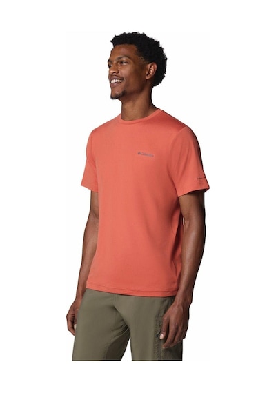 Columbia Tech Trail Neck Iı Erkek Kısa Kollu Teknik Üst-5859 Kızıl Kiremit