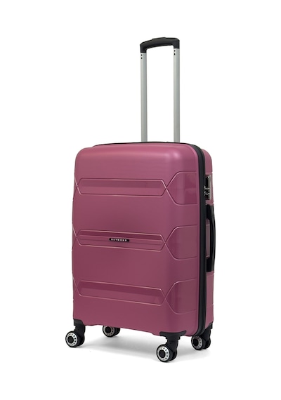 Reymond Luggage Lucas Polipropilen Kırılmaz Valiz, Orta Boy Gül Kurusu