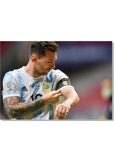 Cakasepetim Kaptan Messi Arjantin Milli Şampiyonu Ahşap Mdf Tablo