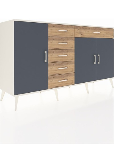 Hyperion Konsol 3 Raflı 6 Çekmeceli 3 Kapaklı 176x44x99 Aytaşı-an Aytaşı-antrasit/çam Hyperion Konsol 3 Raflı 6 Çekmeceli 3 Kapaklı 176x44x99 Aytaşı-an Aytaşı-antrasit/çam