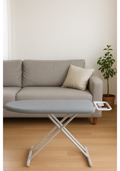Gri İp Ayarlamalı İnce Süngerli Ütü Masası Kılıfı 46x135 Cm