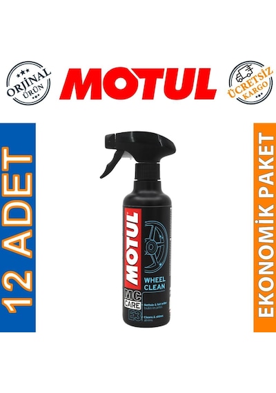 Motul E3 Wheel Clean 400 Ml Jant Temizleyici 12 Adet