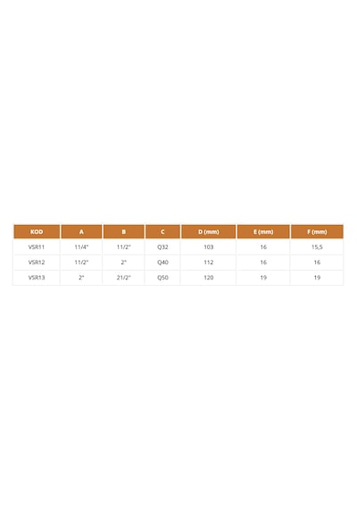 Mirox Rekorlu Çekvalf Dik Tip Yaylı - 1¼'' - 32mm