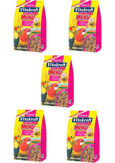 Vitakraft Menu Paraket Yemi 1 KG x 5 Adet