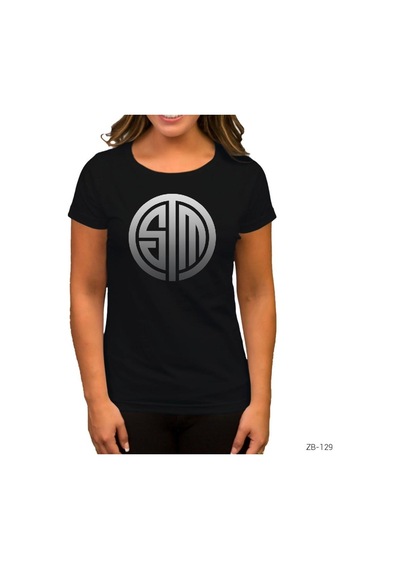 Csgo Team Solomid Siyah Kadın Tişört Siyah