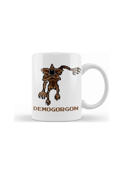Stranger Things Demogorgon Pixellated Kupa Bardak Porselen Karışık