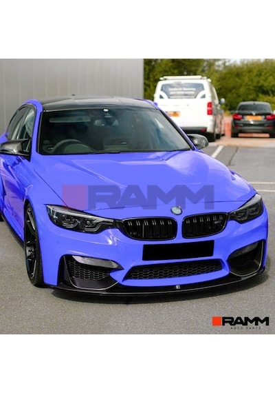 Bmw M3 M4 F80 F81 F82 F83 Ön Tampon Lipi + Flap Seti Parlak Siyah