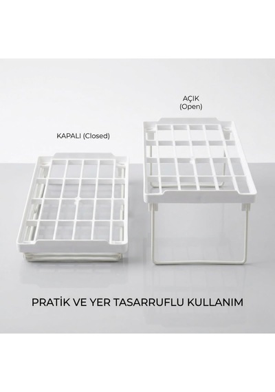 Deinhaus Beyaz Masa Üstü Düzenleyici Raf, Plastik Ve Metal, 30x14x15 Cm, Kitap Ve Aksesuar Organizeri A