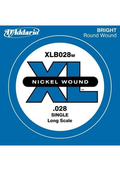 D'addario Nickel Wound Single Long Scale .028 - Xlb028W Bas Gitar