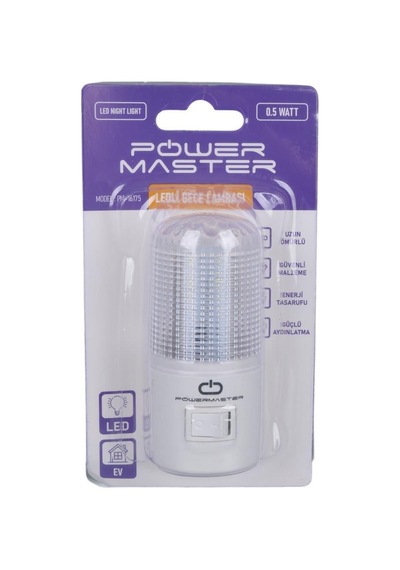 Ledli Anahtarlı Gece Lambası Powermaster Ql-102 0.5w Teknik Durak