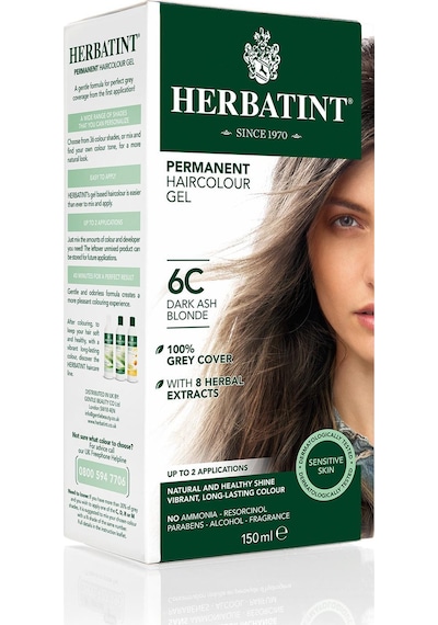 Herbatint 6C Bitkisel Saç Boyası Dark Ash Blonde Koyu Küllü Sarı (551506096)