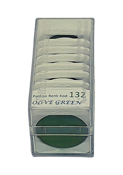 Pelikan 10 Lu Sulu Boya Tableti Olive Green-zeytin Yeşili