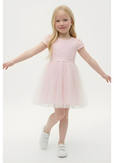 Fesshera Kids Kız Çocuk Elbise Özel Gün Ve Parti Elbisesi Prenses Model Sırt Detaylı Fiyonklu Abiye Pembe Fesshera Kids Kız Çocuk Elbise Özel Gün Ve Parti Elbisesi Prenses Model Sırt Detaylı Fiyonklu Abiye Pembe
