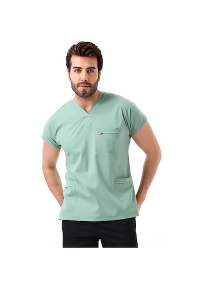 Bflex Unisex Likralı Yarasa Kol Tek Üst - 6428 Çağla Yeşili-12120 6428 Çağla Yeşili