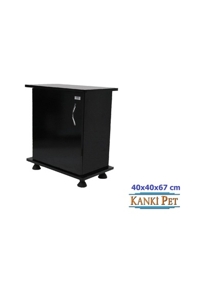 Kanki Pet 40 CM Mdf Akvaryum Sehpa Siyah 40 x 40 x 67 CM