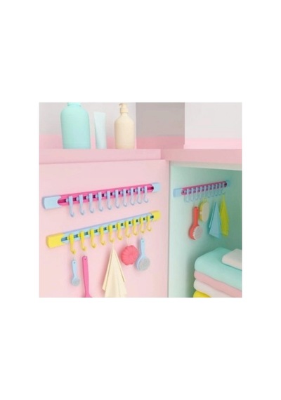 Hubrendy Emin 10 Kancalı Raylı Mutfak Ve Banyo Düzenleyici Askı