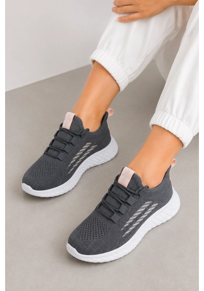 Ht Hotin Kai Unisex Günlük Spor Ayakkabı Hafif Ve Esnek Tabanlı Sneaker - Füme