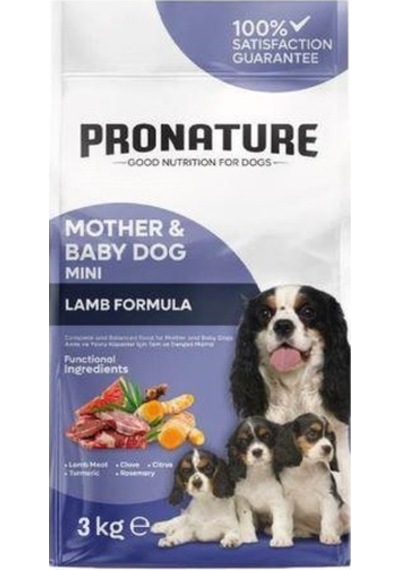 Pronature Mother & Baby Mini Kuzu Etli Yetişkin Köpek Maması 3 KG