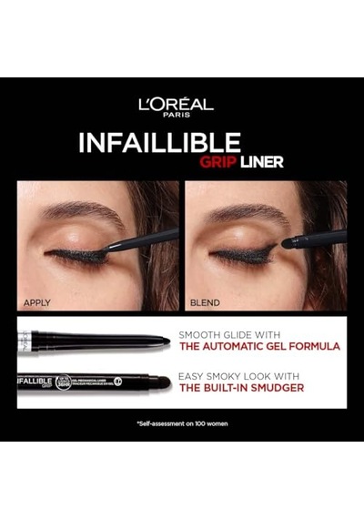 Infaillible Automatic Jel Göz Kalemi - Yoğun Siyah Diğer