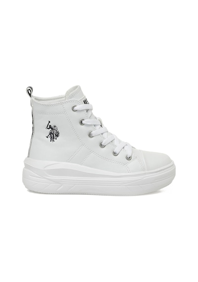 U.s. Polo Assn. Clementıne Pu Jr 5pr Beyaz Kız Çocuk High Sneaker 000000000102021922 Beyaz U.s. Polo Assn. Clementıne Pu Jr 5pr Beyaz Kız Çocuk High Sneaker 000000000102021922 Beyaz
