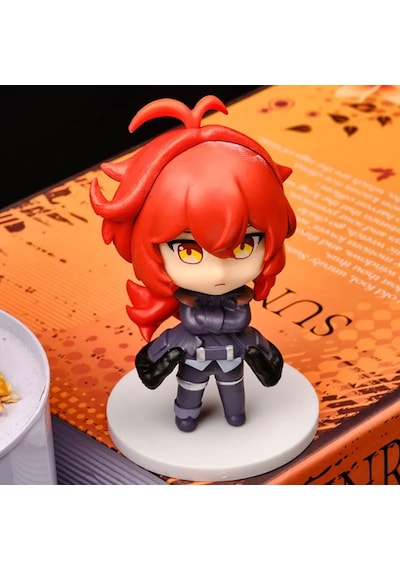 Genshin Impact Diluc Ragnvindr Mini Figür - 10 Cm Anime Aksiyon Figürü