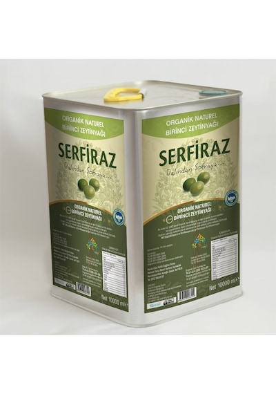 Serfiraz Organik Naturel Birinci Zeytinyağı Teneke 10 L