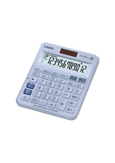Casio Mj-120dplus-lbwadpw Hesap Makinesi Desktop Gri - Siyah