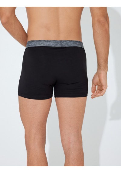 Koton Basic 3'lü Boxer Seti Kırçıllı Siyah 5wlm90066mk Siyah