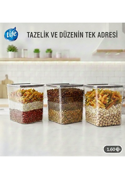 Life Sızdırmaz Saklama Kabı 1.60 24'li Paket Asorti