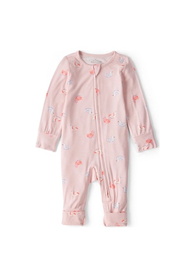 Carter's Kız Bebek Baskılı Fermuarlı Tulum Pembe 1v259510