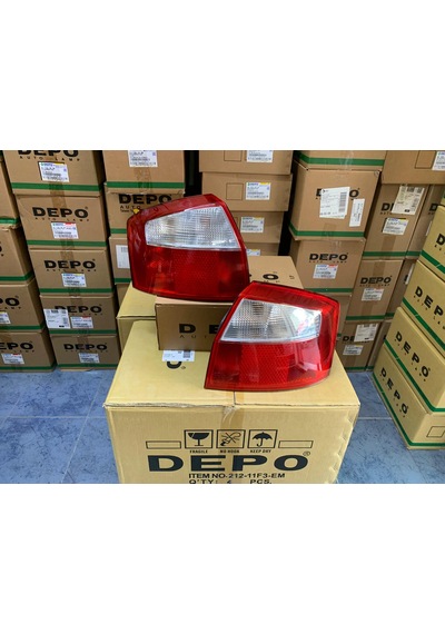 Audı A4 B6 Sedan Kasa 2001-2005 Arası Depo Sağ Ve Sol Stop Lambası Takım 8e5945217 / 8e5945218