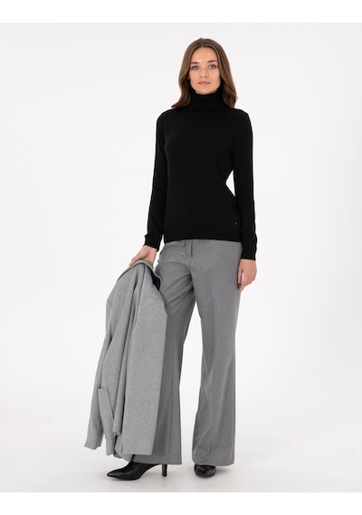 Pierre Cardin Kadın Siyah Kazak /triko 50300786-vr046 Siyah