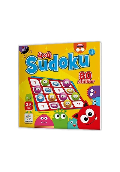 Stickerli Sudoku Serisi 3-6 Yaş - Dikkat Gelişti Abanoz