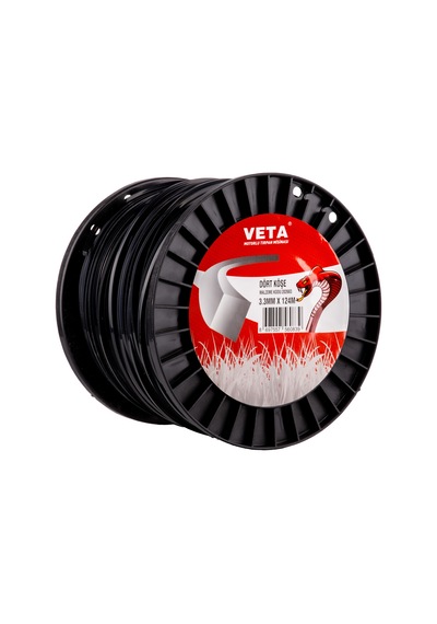 Veta Misina Pro 3.3mm 124m Siyah 4 Köşe