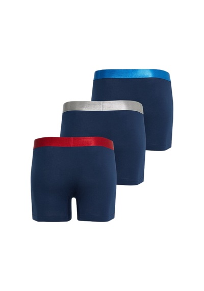 Blackspade Erkek Boxer 3'lü Paket Modern Basics 9471 Lacivert