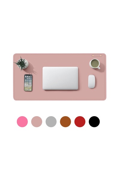 Microcase Deri Mouse Pad Laptop Bilgisayar Geniş Masa Matı 80x40 Al3023 Kırmızı