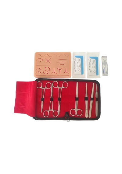 Eğitim Amaçlı 11 Parça Uygulama Seti Pedli El Aletli Eğitim Pratik Seti Doktor Eğitim Seti