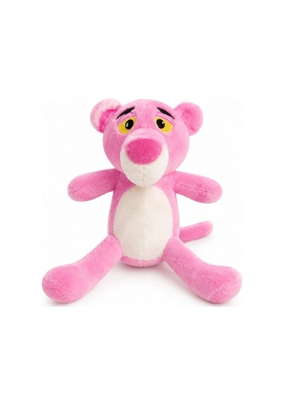 Panter Peluş Oyuncak 25 Cm Yumuşacık Dokulu Sevimli Pembe Peluş Çok Renkli