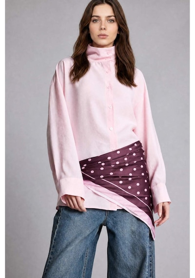 Defacto Regular Fıt Modal Uzun Kollu Açık Pembe Tunik H9044ax26aupn645 Pembe-pn645