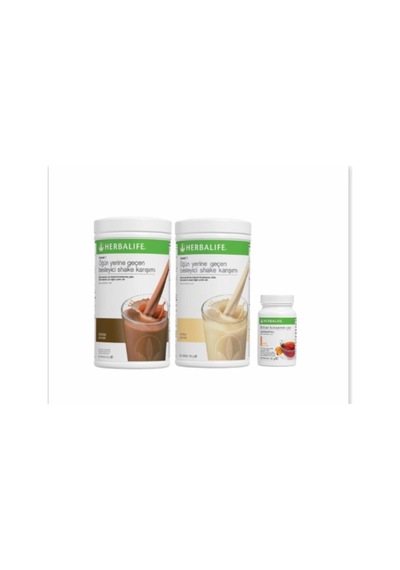 Herbalife 1 Adet Vanilya-1 Adet Çikolata Aromalı Shake+50 Gr Şeftali Aromalı Çay