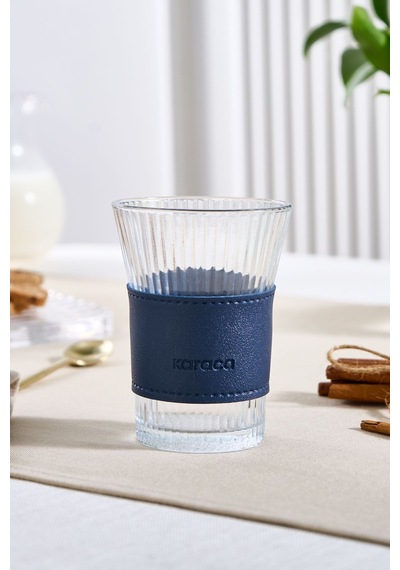 Karaca  Leather Cool Touch Latte Bardağı 210 Ml Lacivert