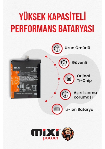 Xiaomi Note 8 Pro Uyumlu Tam Kapasite Batarya